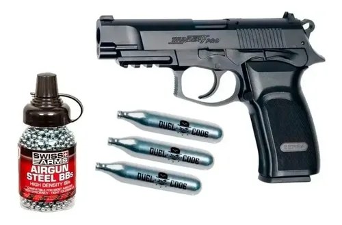 Pistola Balines 4.5mm Asg Bersa Thunder Pro 9 Kit Completo Negro 4.5 Mm