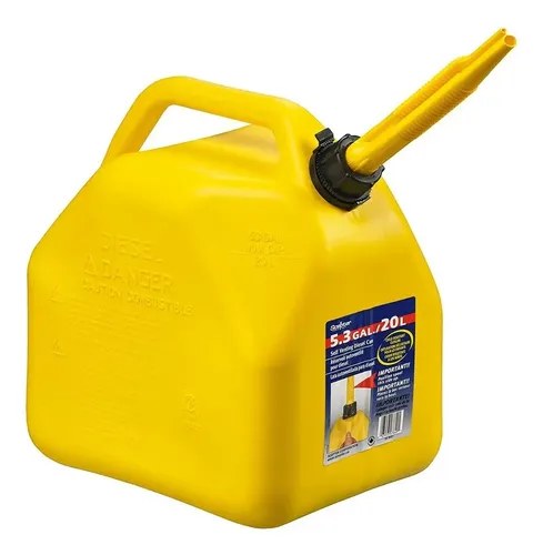 Bidón Combustible 20l Amarillo Scepter Con Pico Vertedor Flexible