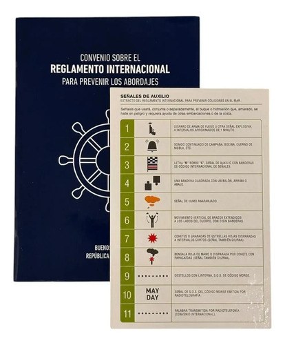 Reglamento Ripa + Tabla De Señales Auxilio Nautica