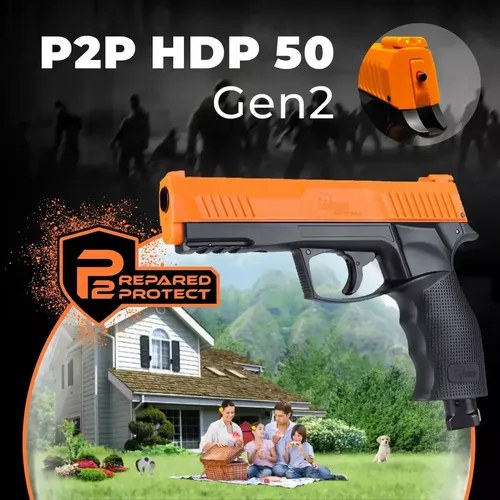 Pistola Disuasiva Umarex Co2 P2p Hdp 50 Gen2 Cal.50 Naranja 1270 Mm - 3