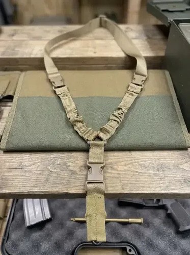 Correa Tactica 1 Punto Sistema Bungee Arma Larga Coyote Coyote