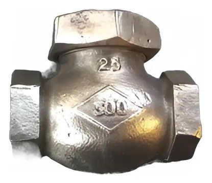 Antigua Válvula De Retención De Bronce A Clapeta 1 Pulgada
