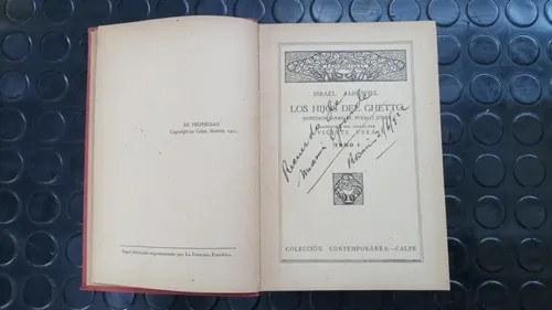 Los Hijos Del Ghetto - Israel Zangwill - 1921 Tomo 1 - 3