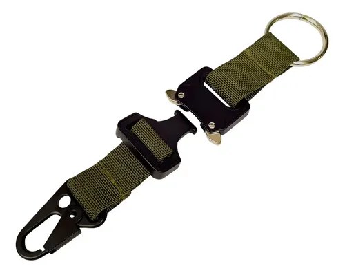 Mosqueton Táctico Hebilla Clip Cobra Tactico Molle Camping Verde Musgo - 4