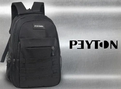 Mochila De Viaje Tipo Tactica Peyton Acolchada Sistema Molle - 10