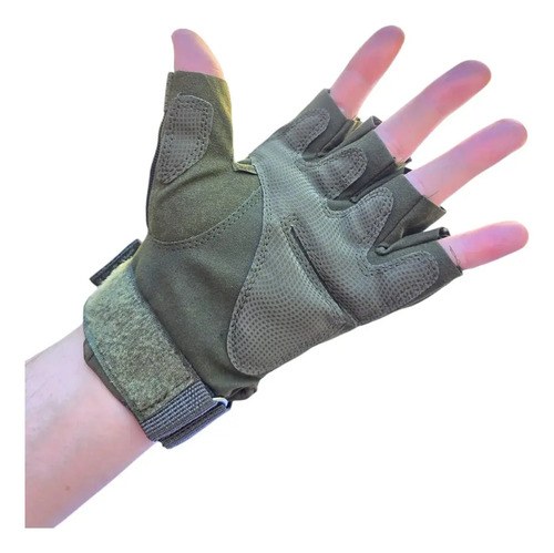 Guantes Tacticos Dedos Cortados Policia Fuerzas Armadas - 6