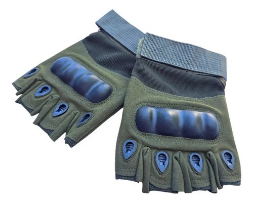 Guantes Tacticos Dedos Cortados Policia Fuerzas Armadas - 7