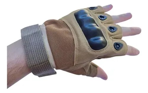 Guantes Tacticos Dedos Cortados Policia Fuerzas Armadas - 8