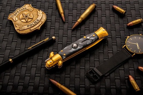 Navaja Estilete Automático Cuchillo Con Seguro Razor Premium - 8