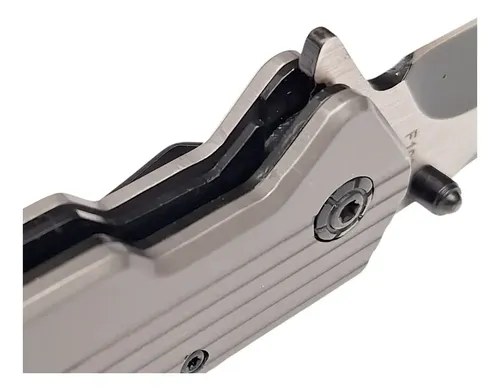 Navaja Tactica Br F193 Semi Automatica Acero Inoxidable Clip Gris/negro - 7