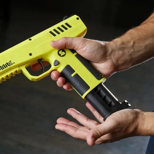 Pistola Disuasiva Sabre Kit Traumático Gas Pimienta No Letal Amarillo - 7