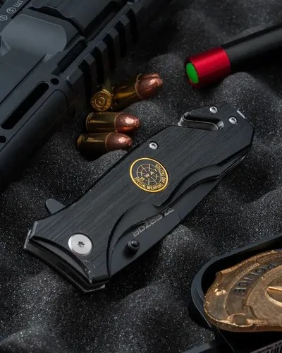 Navaja Tactica Rescate Militar Cuchillo Supervivencia Razor Negro - 8