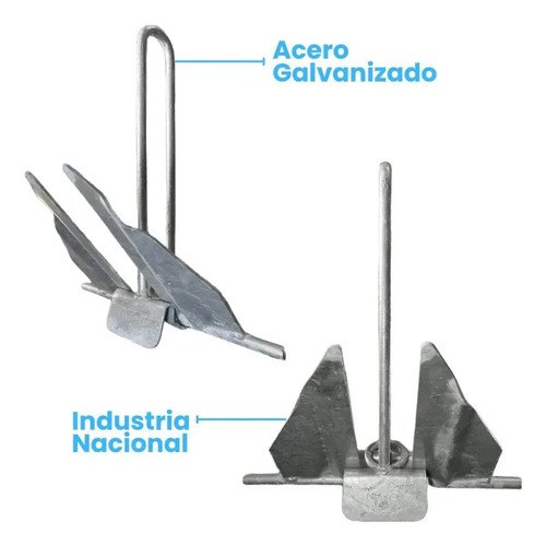 Ancla Imperdible A5 Galv. P/ Embarcaciones De 3 A 4,5 Mts - 4