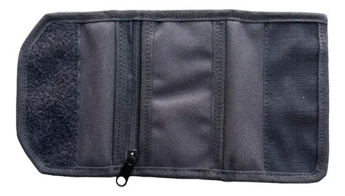 Billetera Tactica Porta Credencial Negro - 4