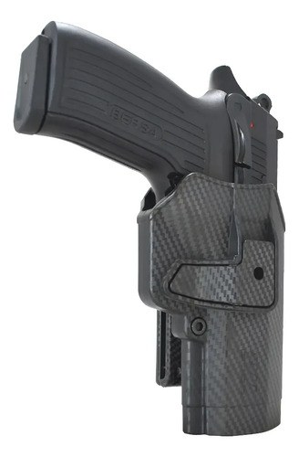 Funda Pistolera Nivel 2 Bersa Thunder Tpr9 Pro Carbono Boer Diestro Carbono - 5