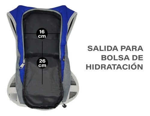 Mochila Deportiva Running Head Maratón Ultraliviana Azul Liso - 7