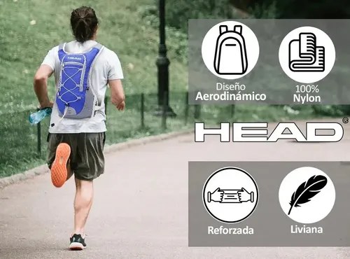 Mochila Running Head Deportiva Liviana Ciclismo Anatómica - 6