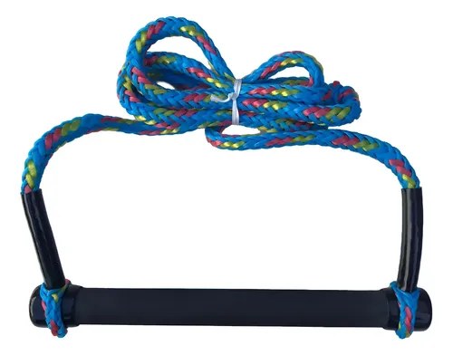 Manillar Para Ski De 22m De Largo Cabo De 16 Hilos De 8mm Celeste - 5