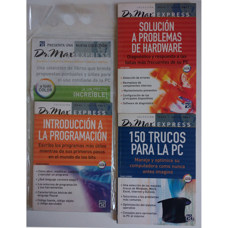 Lote 3 libros pequeños sobre computación - Dr. Max Express
