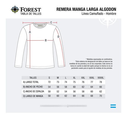 Remera Manga Larga Forest Camuflado Bosque Proteccion Uv +50 - 7