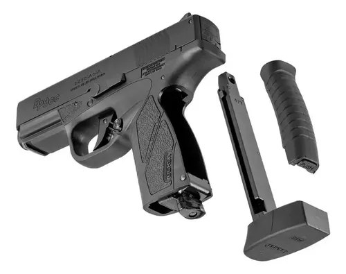 Pistola Asg Bersa Bp9cc 4.5mm Blowback + Garrafas Y Balines Negro 4.5 Mm - 6