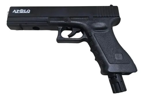 Pistola Disuasiva Glock 17 Co2 .50 Postas Defensa Apolo Negro 1270 Mm - 4