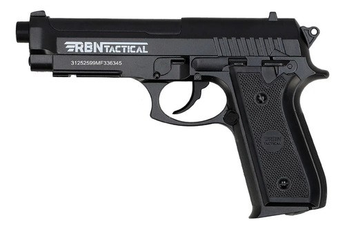 Pistola Co2 4,5mm P92 Polimero Corredera Fija Rbn Tactical Calibre 4.5 Mm Color Negro - 4