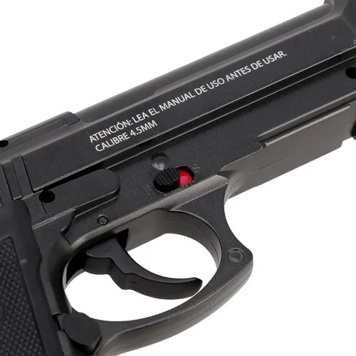 Pistola Co2 4,5mm P92 Polimero Corredera Fija Rbn Tactical Calibre 4.5 Mm Color Negro - 9