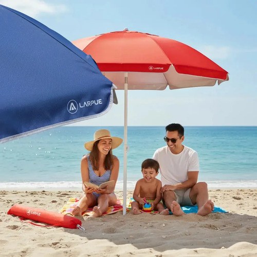 Sombrilla De Playa Jardin Premium Reforzada 1.80m Reclinable - 4