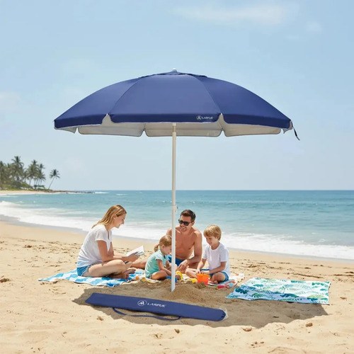 Sombrilla De Playa Jardin Premium Reforzada 1.80m Reclinable - 11