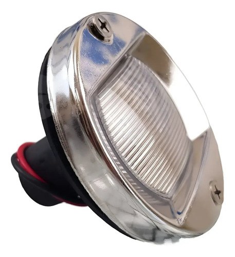 Luz De Popa De Embutir Náutica Redonda Acero Inox Easterner Blanco Cálido - 4