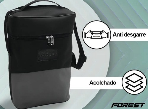 Bolso Matero Forest Gris/negro Porta Termo Correa Ajustable Reforzada - 9
