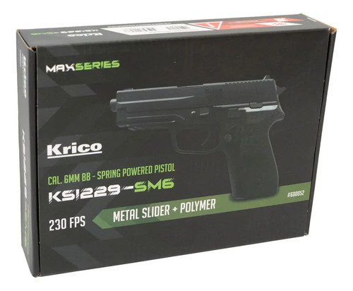 Pistola Krico Ksi229-sm6 6mm Resorte Metal Negro 6 Mm - 7