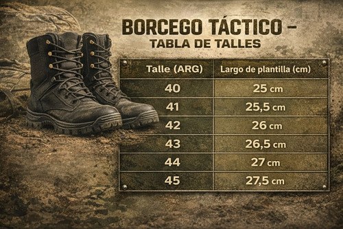 Borcegos Tácticos Caña Alta Cuero Sintético Calzado Policia Negro 44 - 8
