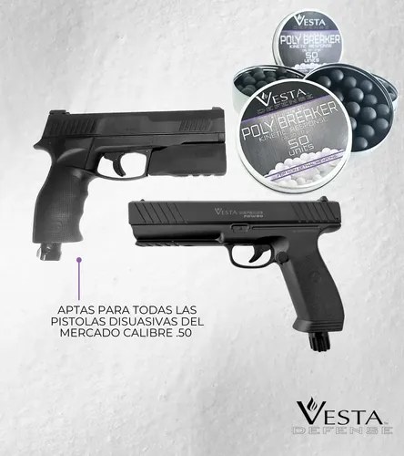 Postas Vesta Defense X50 Polímero Balines + Garrafas Co2 12g - 8
