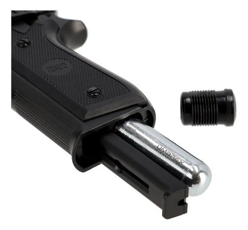 Pistola Co2 P92 Full Metal Corredera Fija Rbn Tactical 4,5mm Negro 4.5 Mm - 5