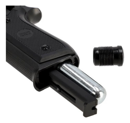 Pistola Co2 P92 Full Metal Corredera Fija Rbn Tactical 4,5mm Negro 4.5 Mm - 8