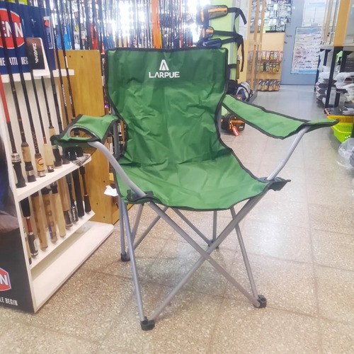 Sillón De Camping Plegable Larpue Director Verde 100kg Resistente - 4