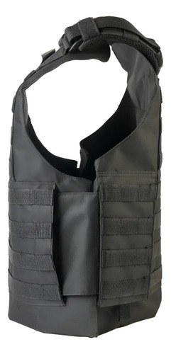Chaleco Molle Porta Placa Tactico Policia Fuerzas Especiales Negro L - 4