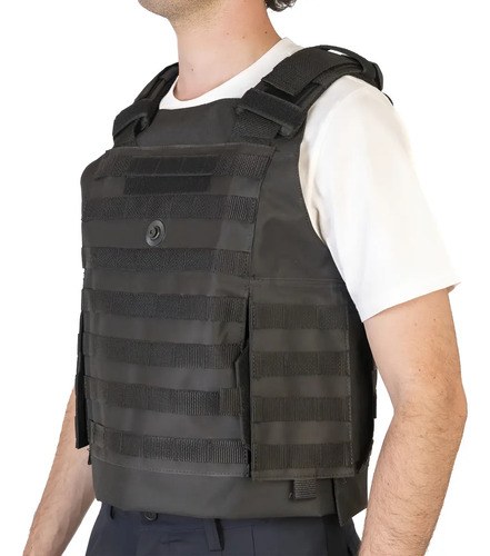Chaleco Molle Porta Placa Tactico Policia Fuerzas Especiales Negro L - 7
