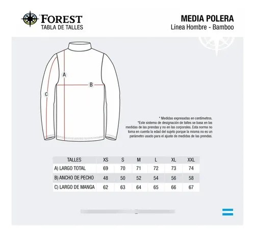 Polera Termica Forest Hombre Blanca Fibra De Bamboo Blanco Xxl - 4