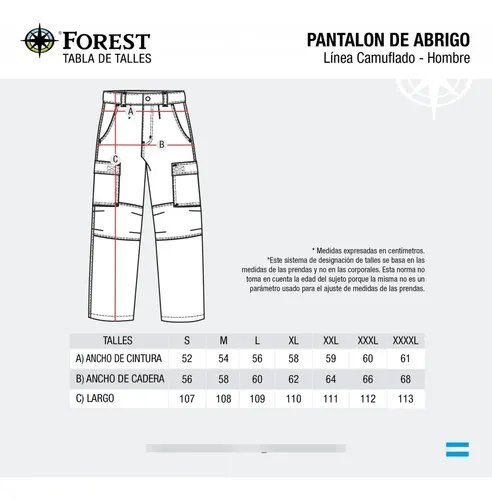 Pantalón Caza Camuflado Cargo Con Abrigo Hoja Hombre Forest Camuflado Hoja Xxl - 5