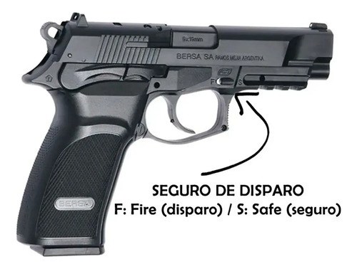 Pistola Bersa Thunder Pro + Pistolera + Balines + Co2 + Caja Negro 4.5 Mm - 4