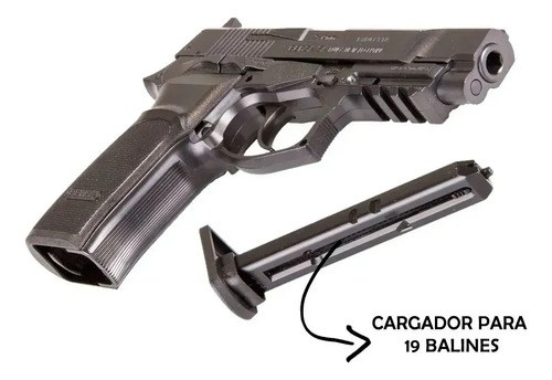 Pistola Bersa Thunder Pro + Pistolera + Balines + Co2 + Caja Negro 4.5 Mm - 5
