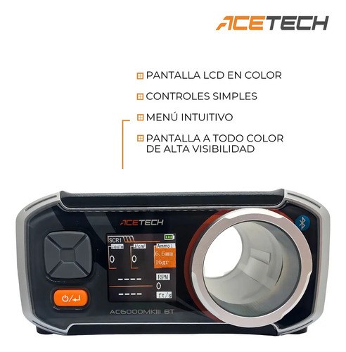 Cronografo Balístico Acetech Ac6000mkiii Bluetooth Chrony Color Negro - 6