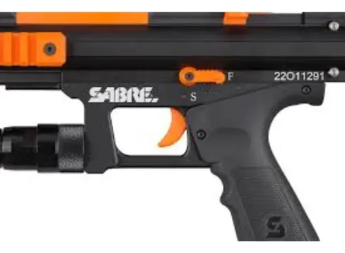 Rifle Escopeta Disuasiva Pcp .68 Sabre Mod Sl-r12 Negro Naranja 1727.2 Mm - 5
