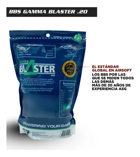 Balines Airsoft Asg Blaster Plasticos 6 Mm 0.20g Bolsa X 1kg - 5