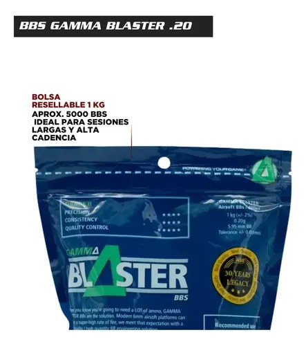 Balines Airsoft Asg Blaster Plasticos 6 Mm 0.20g Bolsa X 1kg - 7