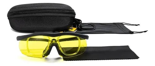 Lentes De Tiro Anteojos Tacticos Protector Ocular Earmor G01 Ámbar - 4