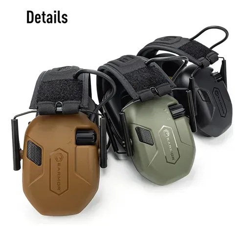 Protector Auditivo Electronico Earmor M300a Tiro Deportivo Verde Oscuro - 4